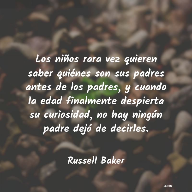 Frases de Russell Baker