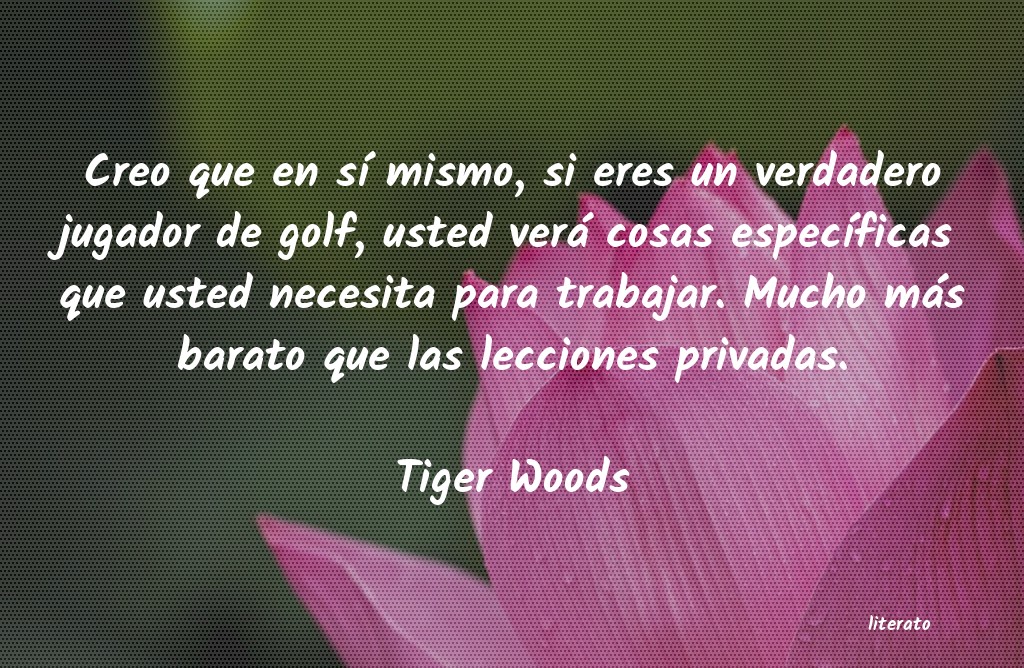 Frases de Tiger Woods