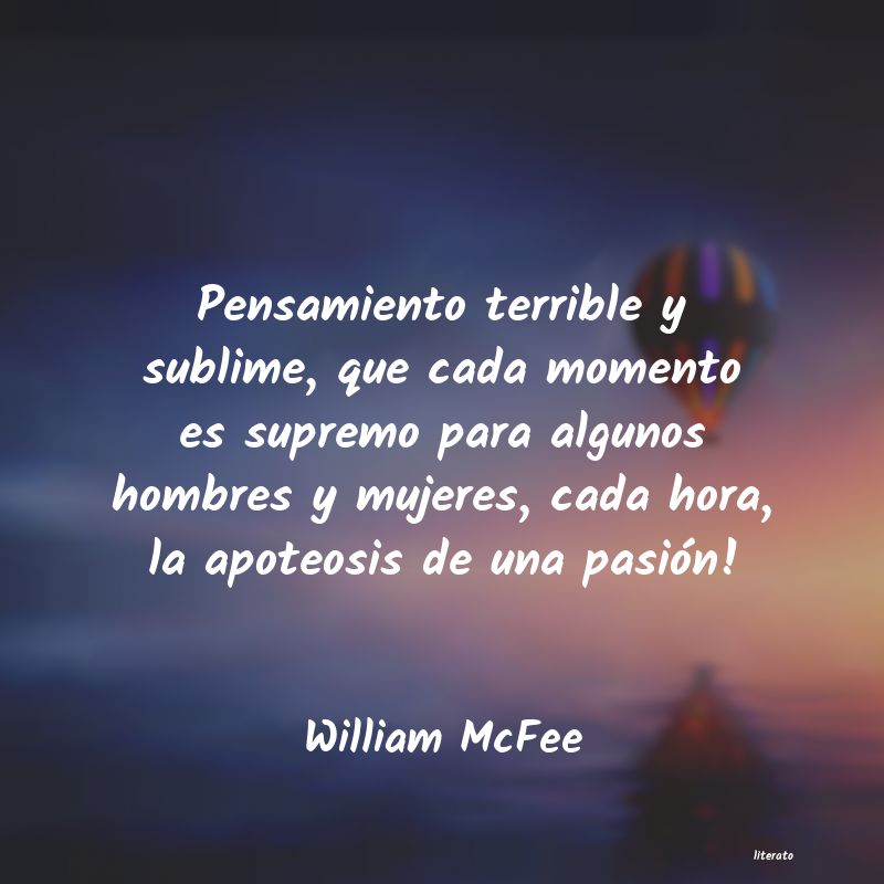Frases de William McFee