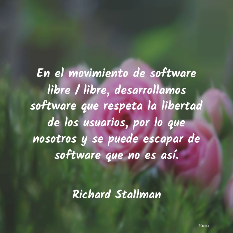 Frases de Richard Stallman