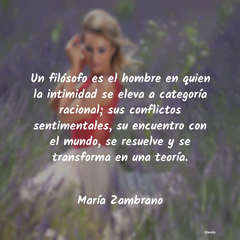 Frases de María Zambrano