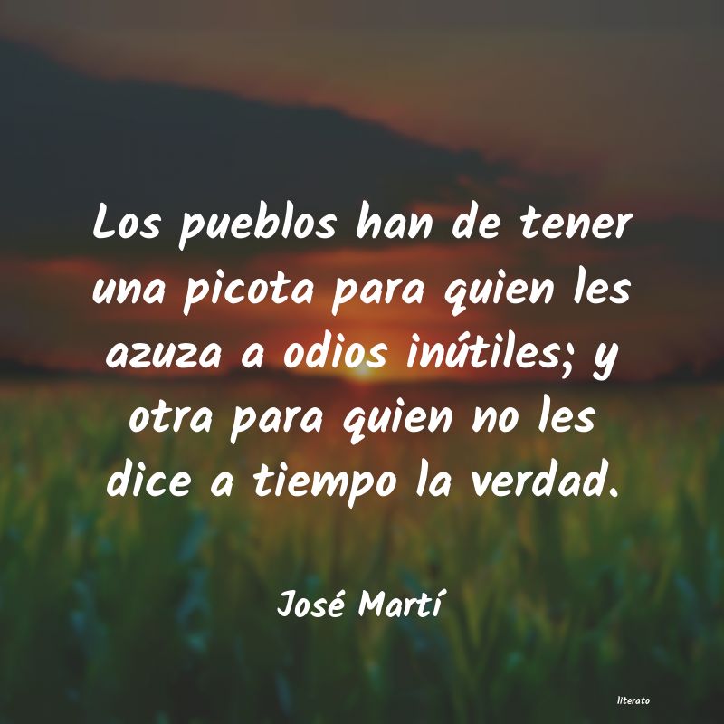 Frases de José Martí