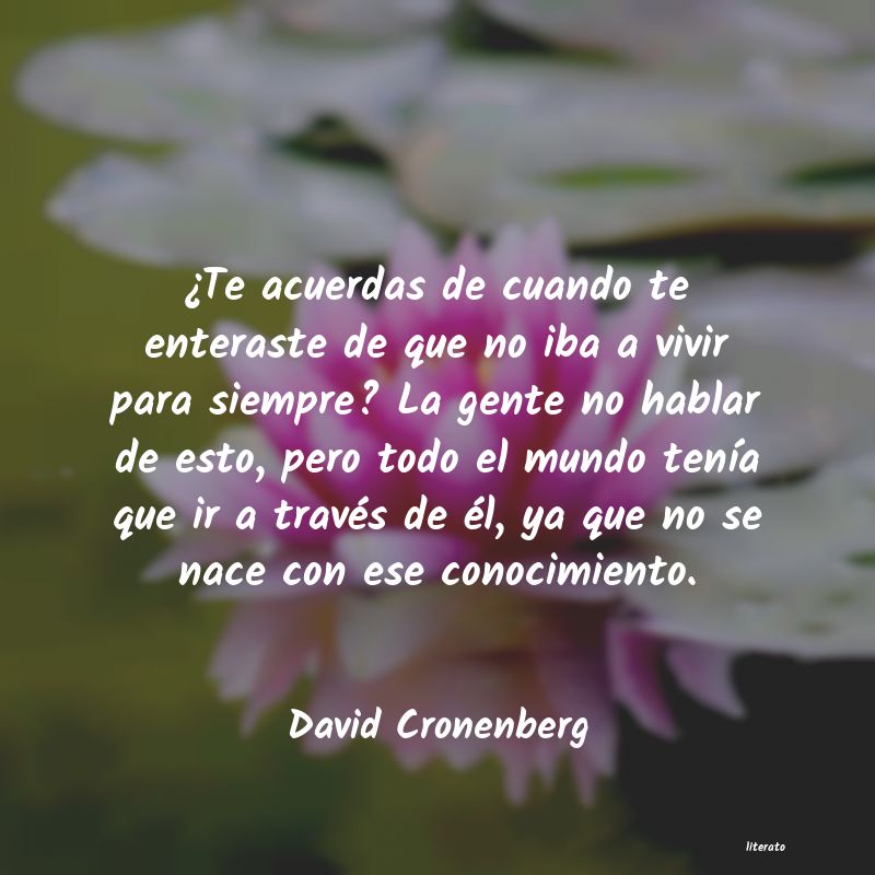 Frases de David Cronenberg