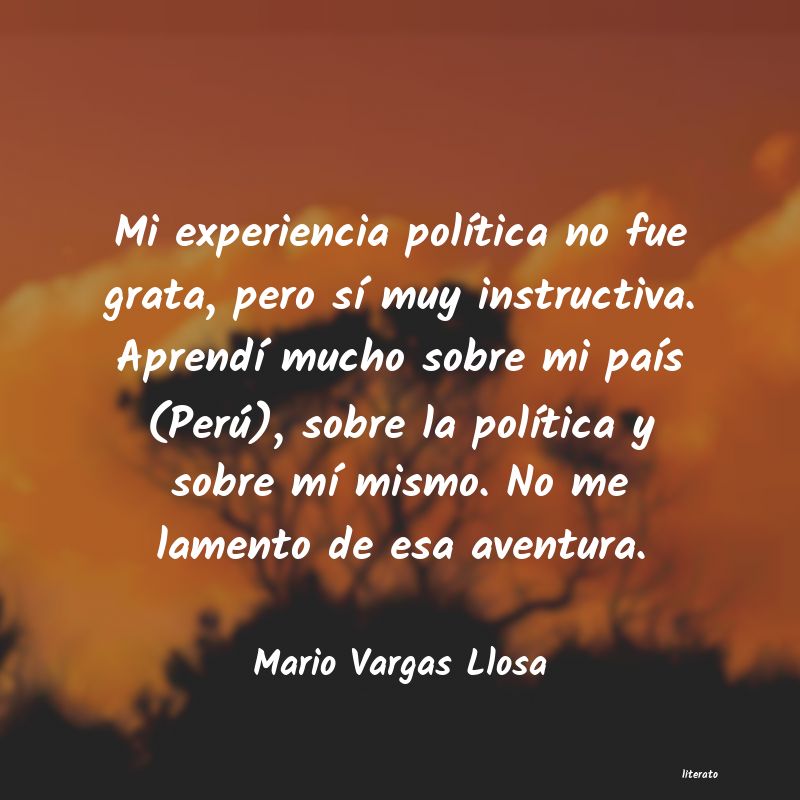 Frases de Mario Vargas Llosa