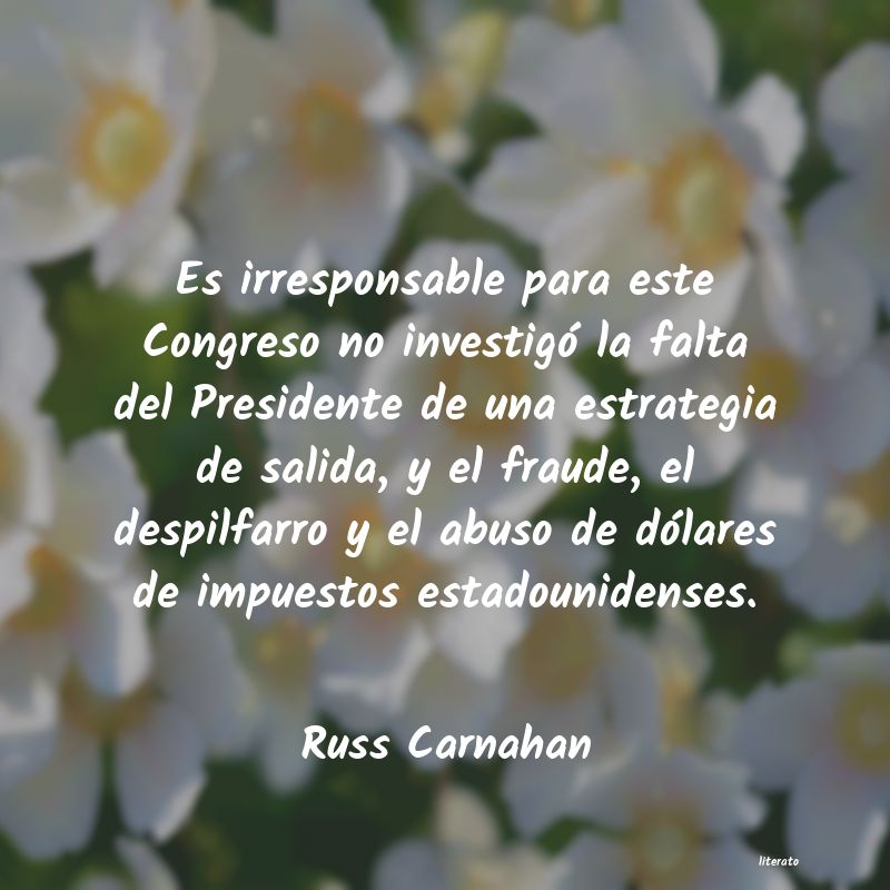 frases de Russ Carnahan