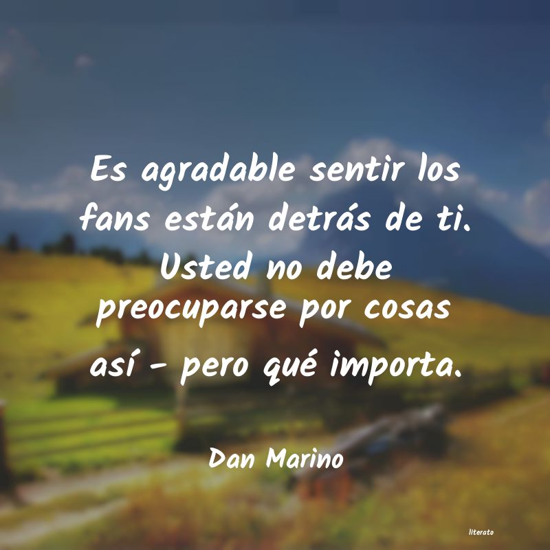 Frases de Dan Marino