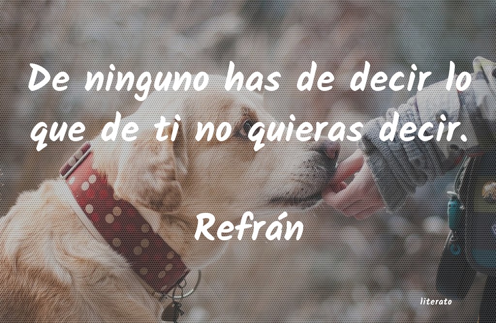 Frases de Refrán