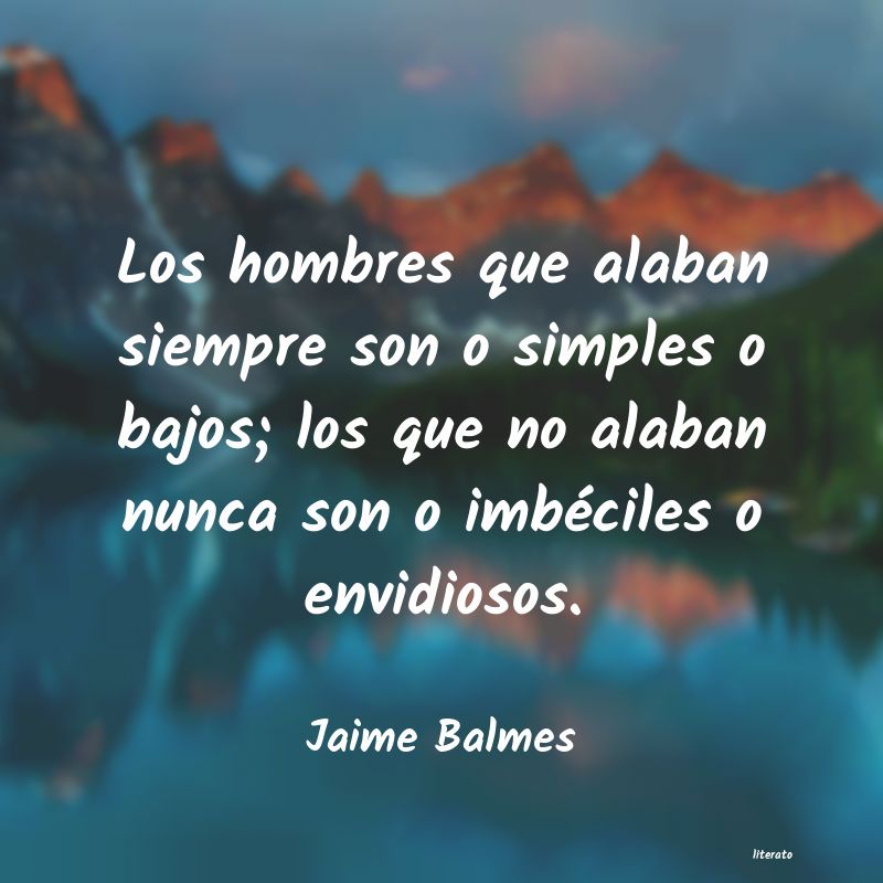 frases de Jaime Balmes