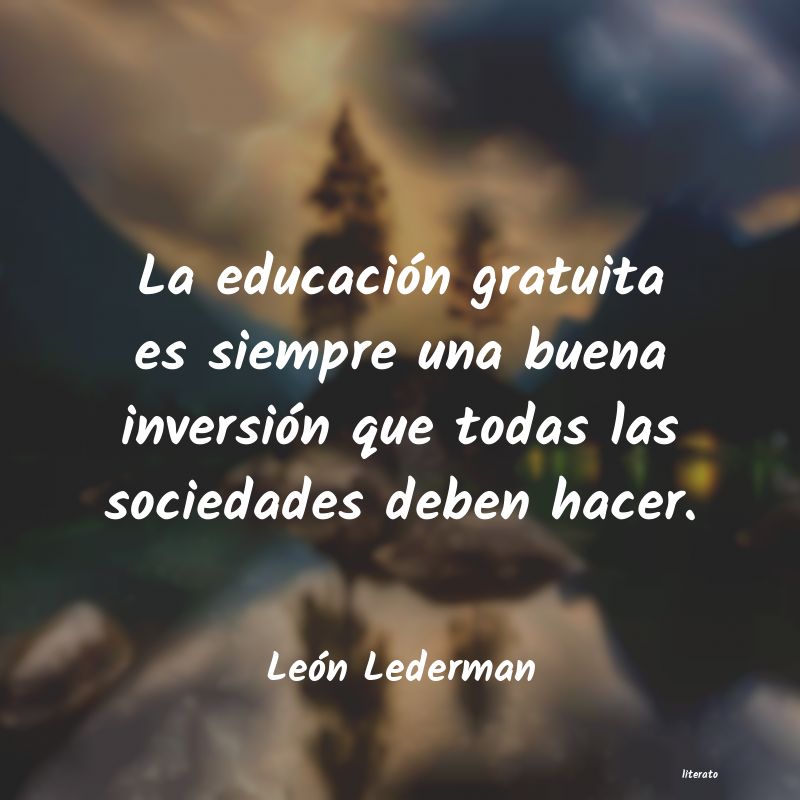 Frases sobre educación gratuita - Literato