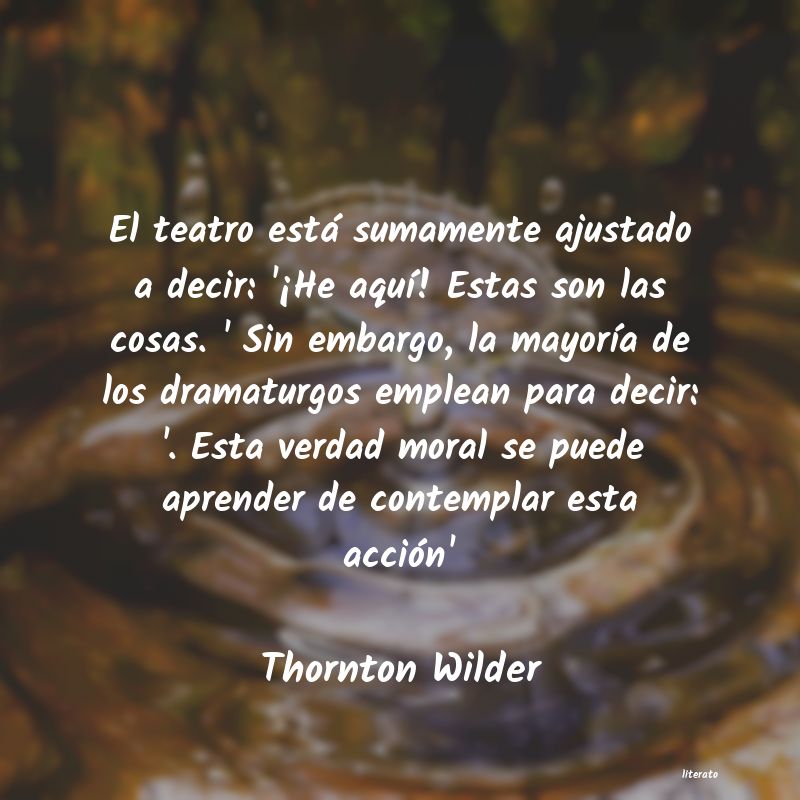 thornton wilder obras teatro