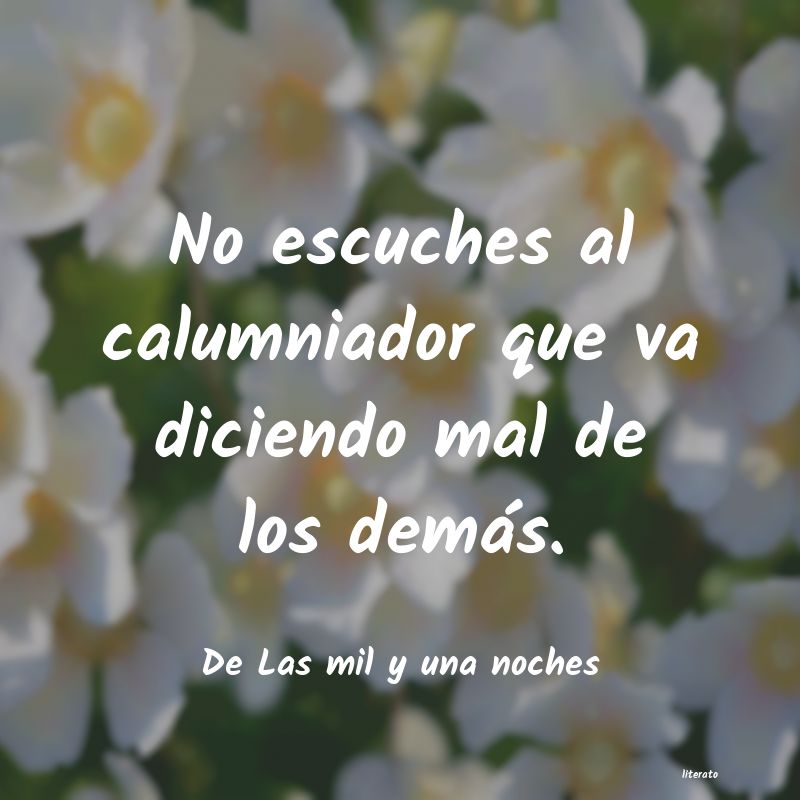 frases de De Las mil y una noches