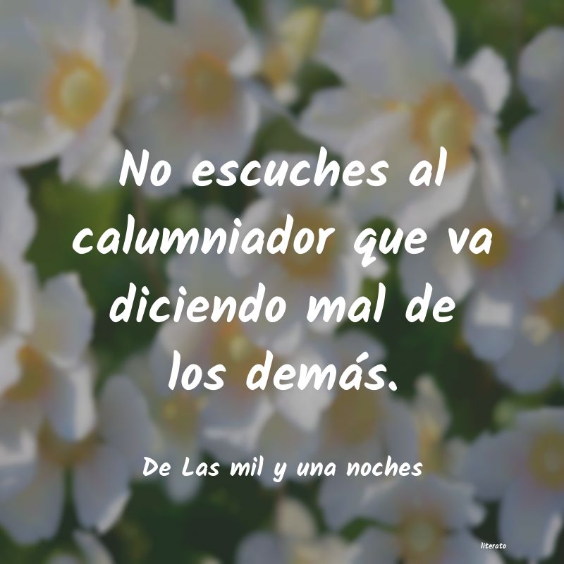 Frases de De Las mil y una noches