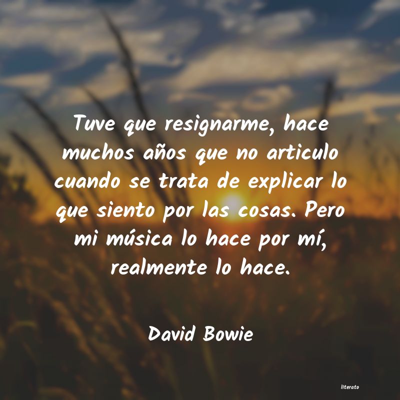 frases de David Bowie