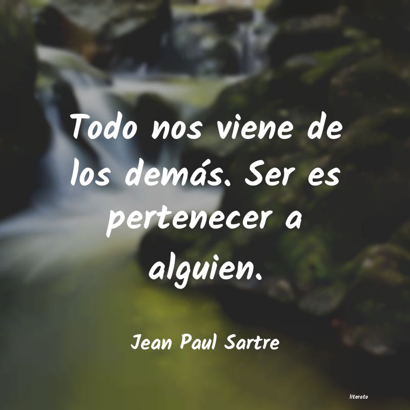 frases de Jean Paul Sartre