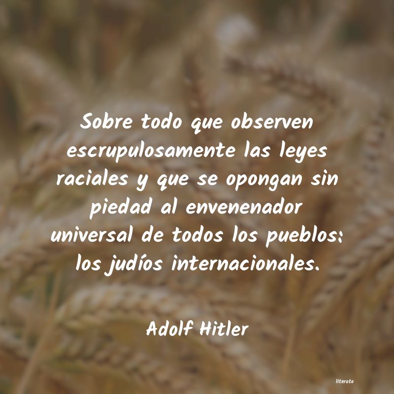 frases de Adolf Hitler