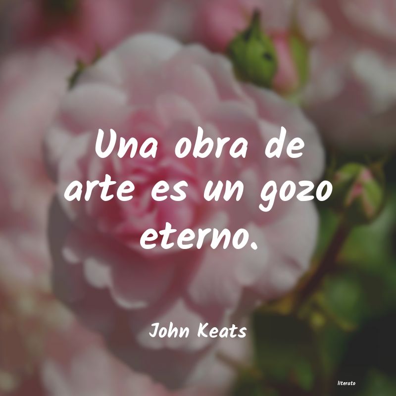 Frases de John Keats