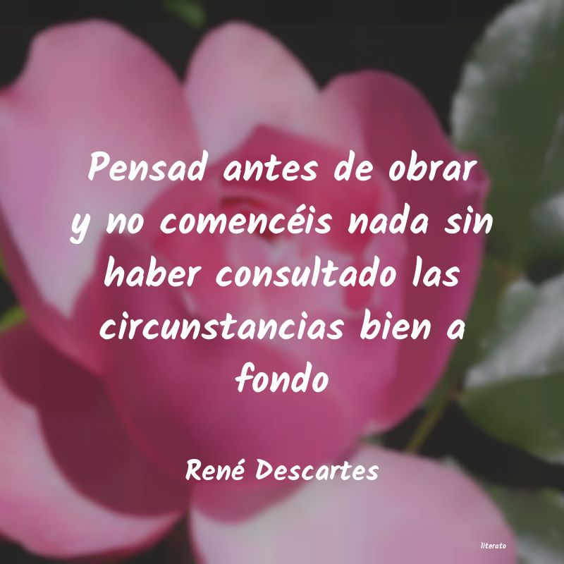 Frases de René Descartes