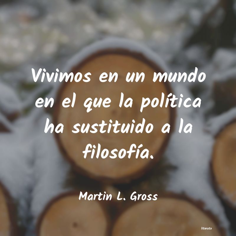Frases de Martin L. Gross