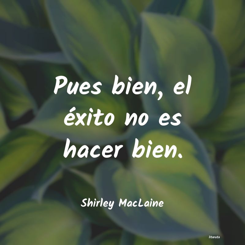 frases de Shirley MacLaine