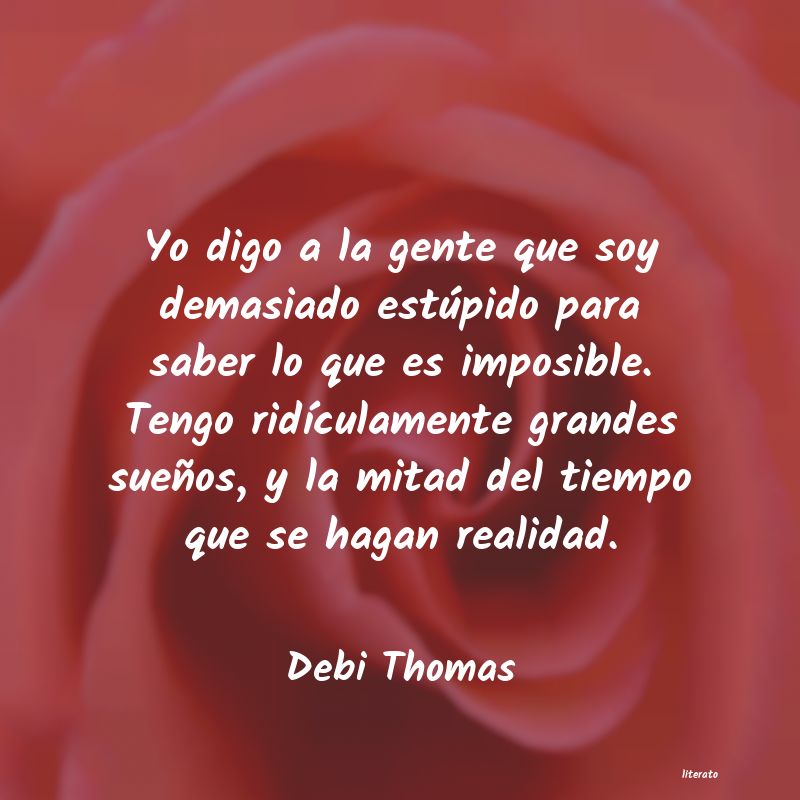 frases de Debi Thomas