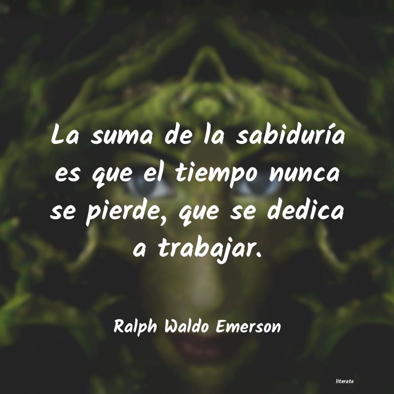 ralph waldo emerson paciencia