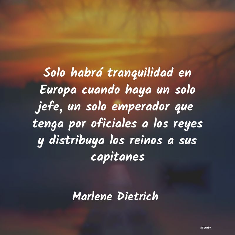 Frases de Marlene Dietrich