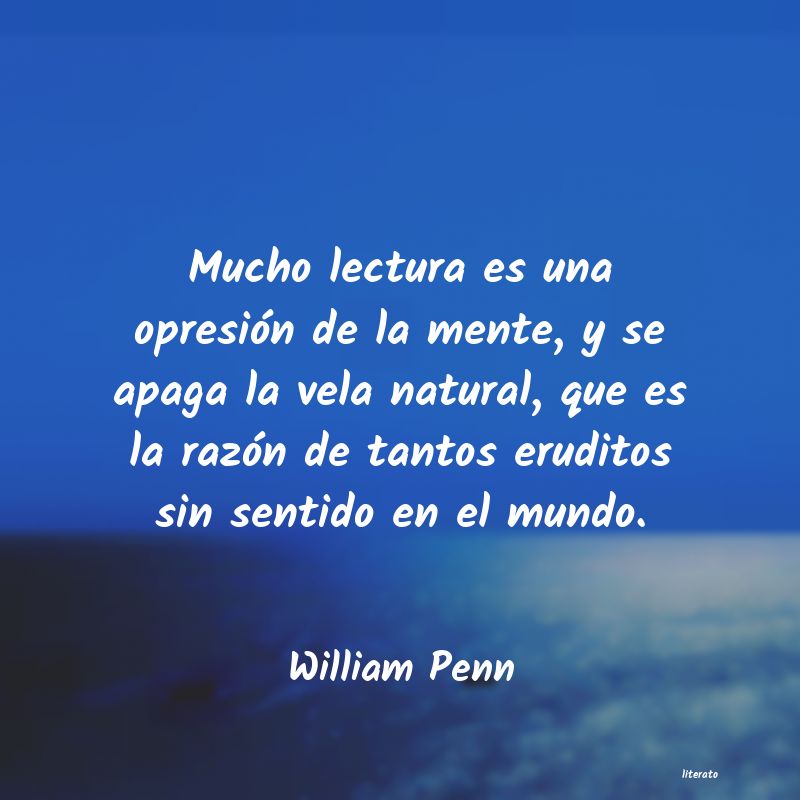 frases de William Penn
