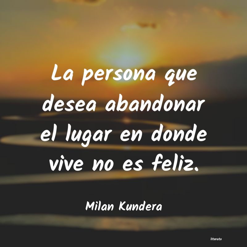frases de Milan Kundera