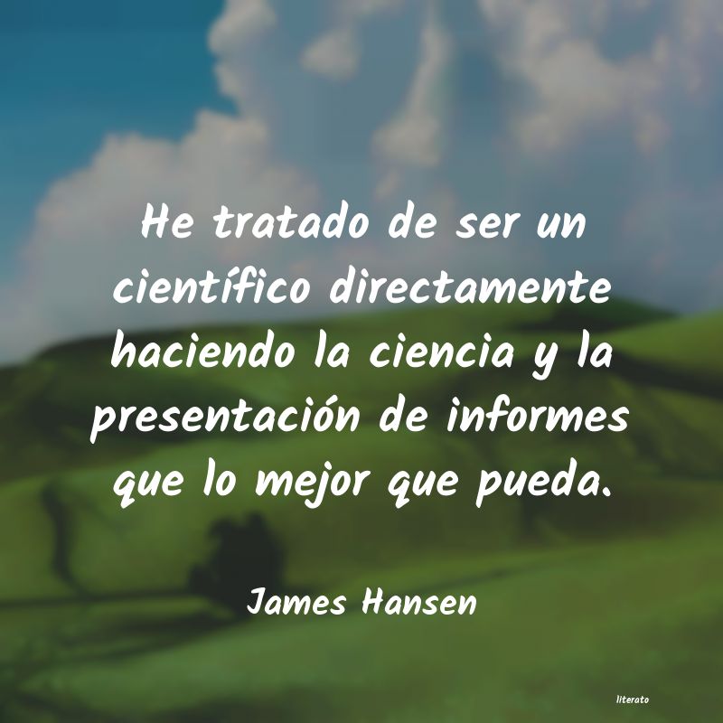 Frases de James Hansen