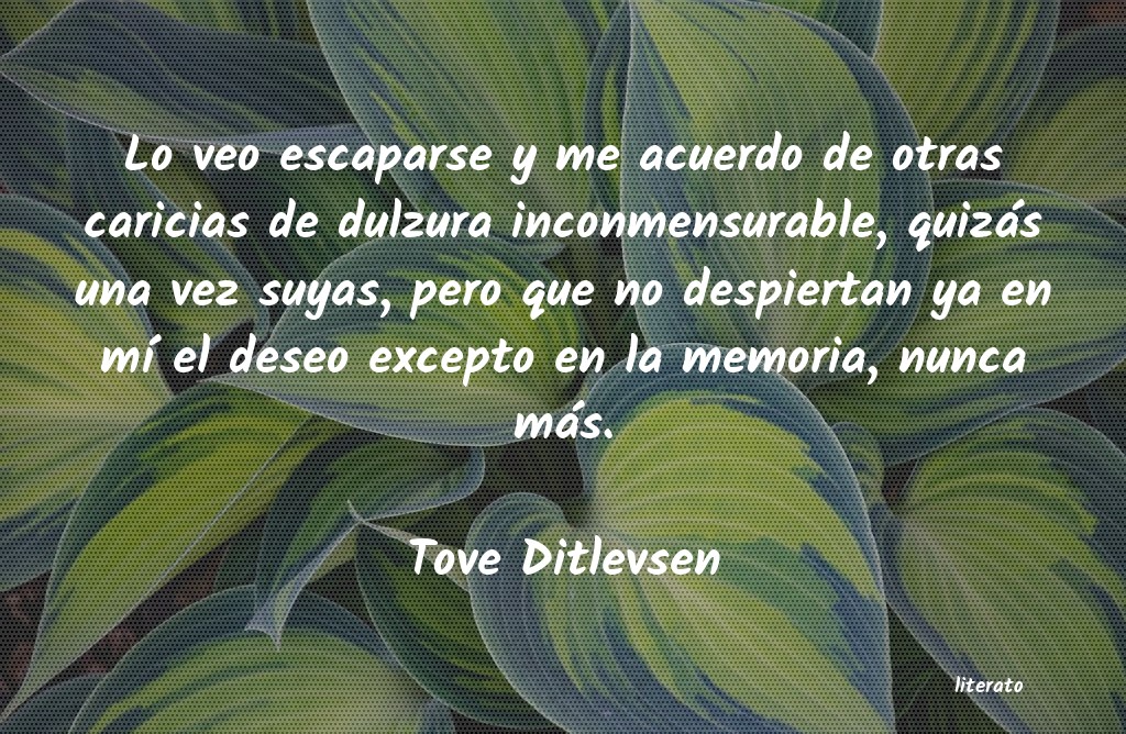 frases de Tove Ditlevsen