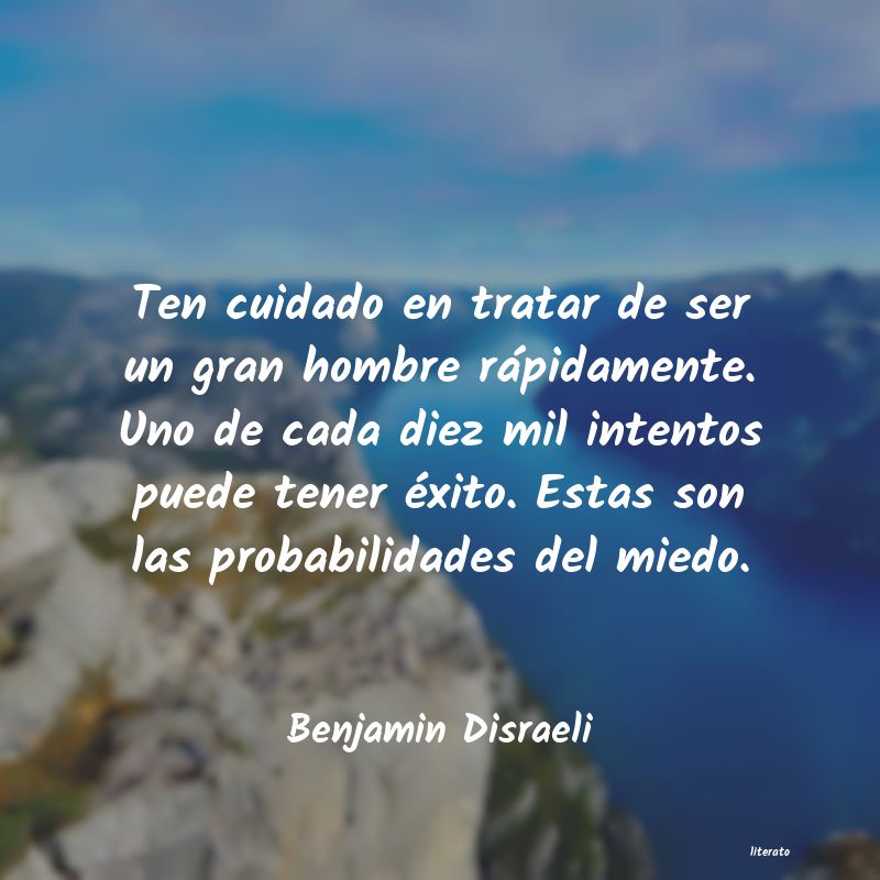 Frases de Benjamin Disraeli