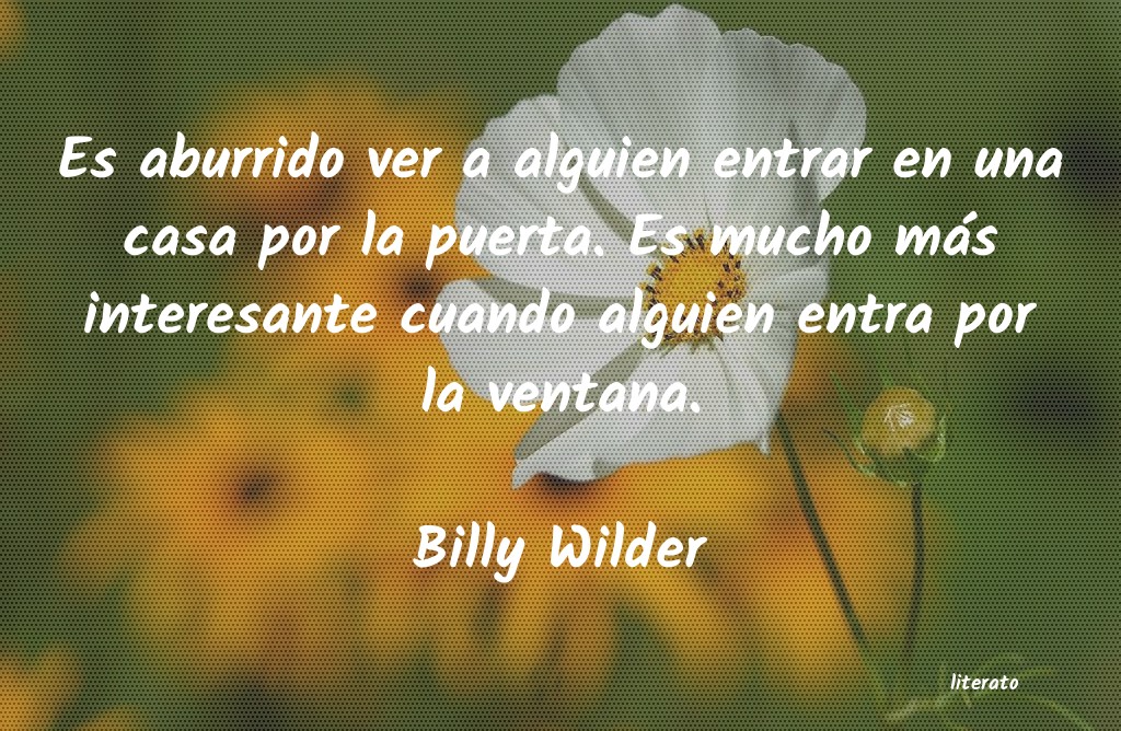 Frases de Billy Wilder