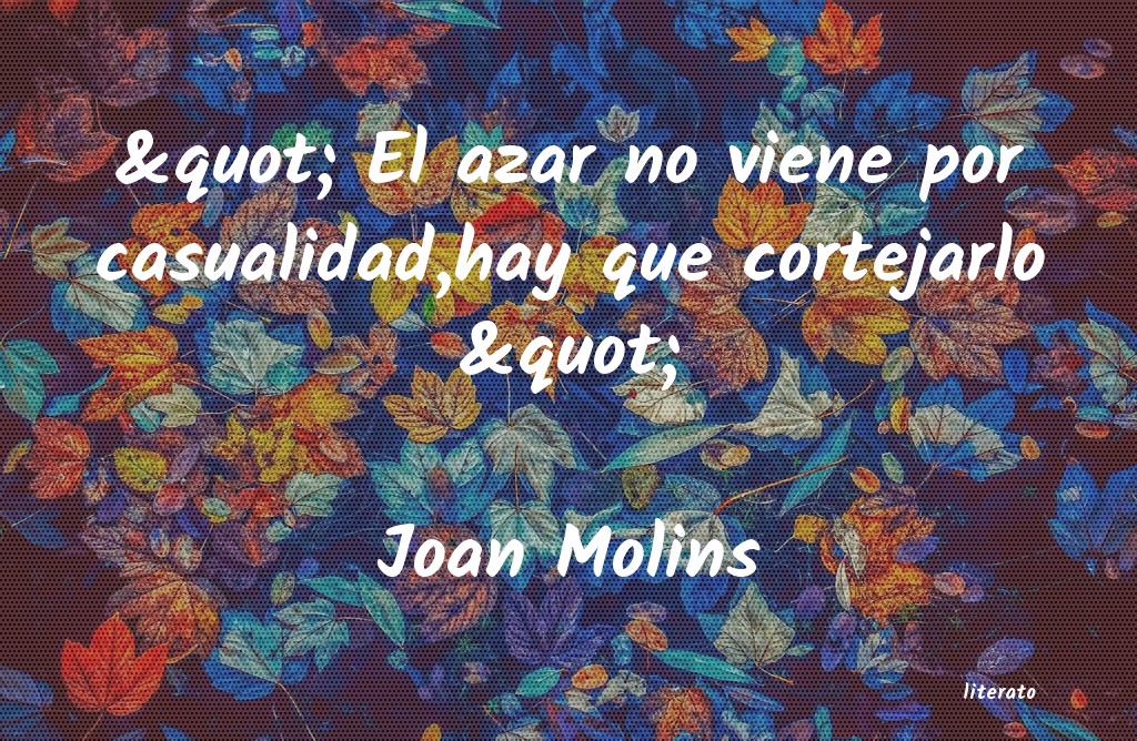 frases de Joan Molins