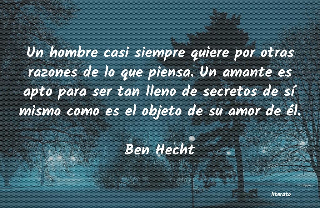 frases de Ben Hecht