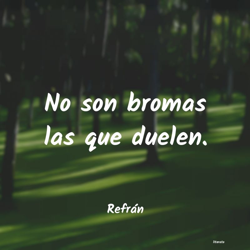 Frases de Refrán