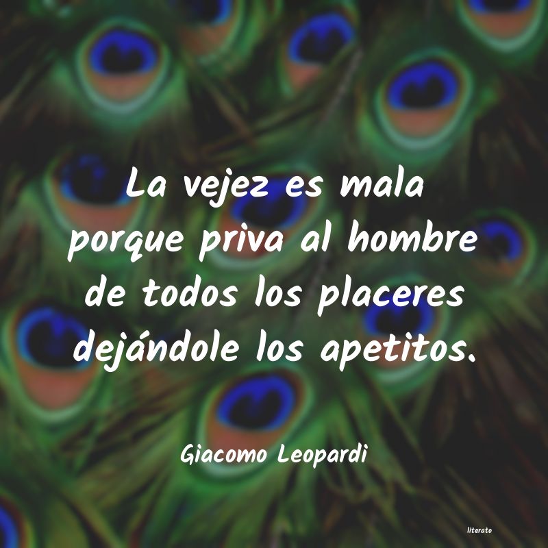 Frases de Giacomo Leopardi