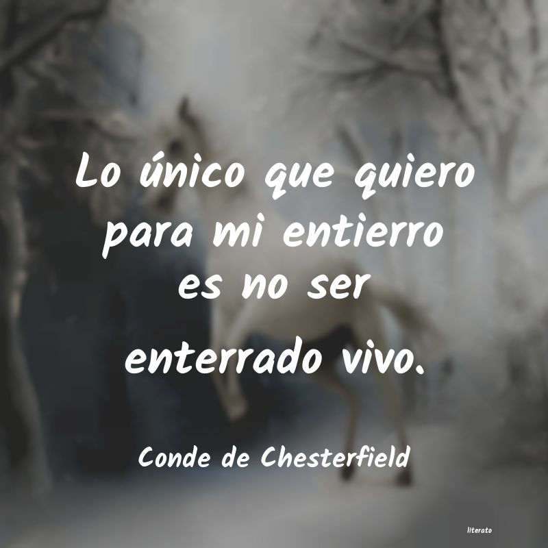 frases de Conde de Chesterfield