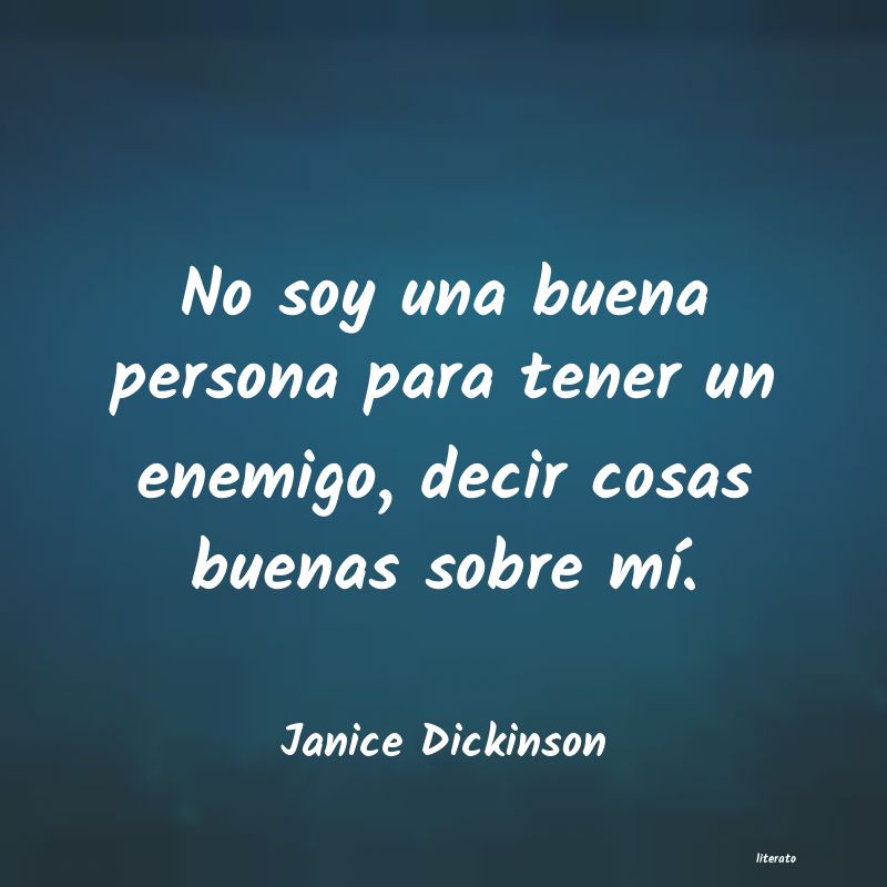 Frases de Janice Dickinson