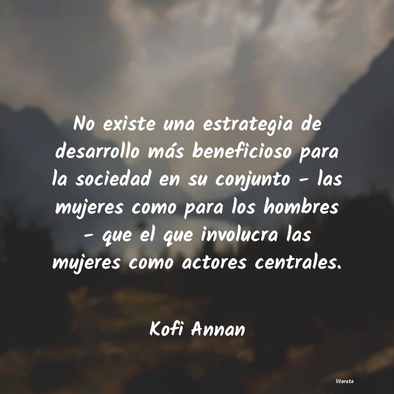 Frases de Kofi Annan