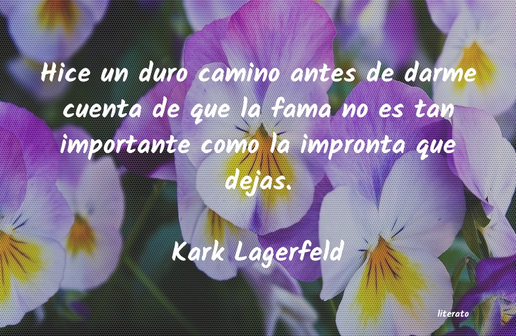 Frases de Kark Lagerfeld