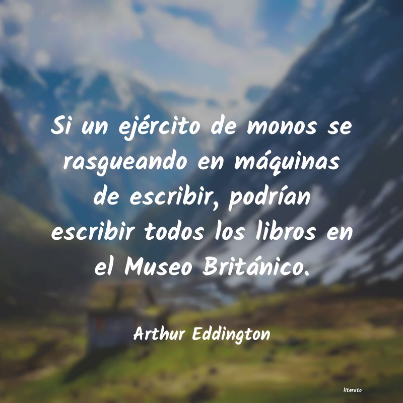 Frases de Arthur Eddington