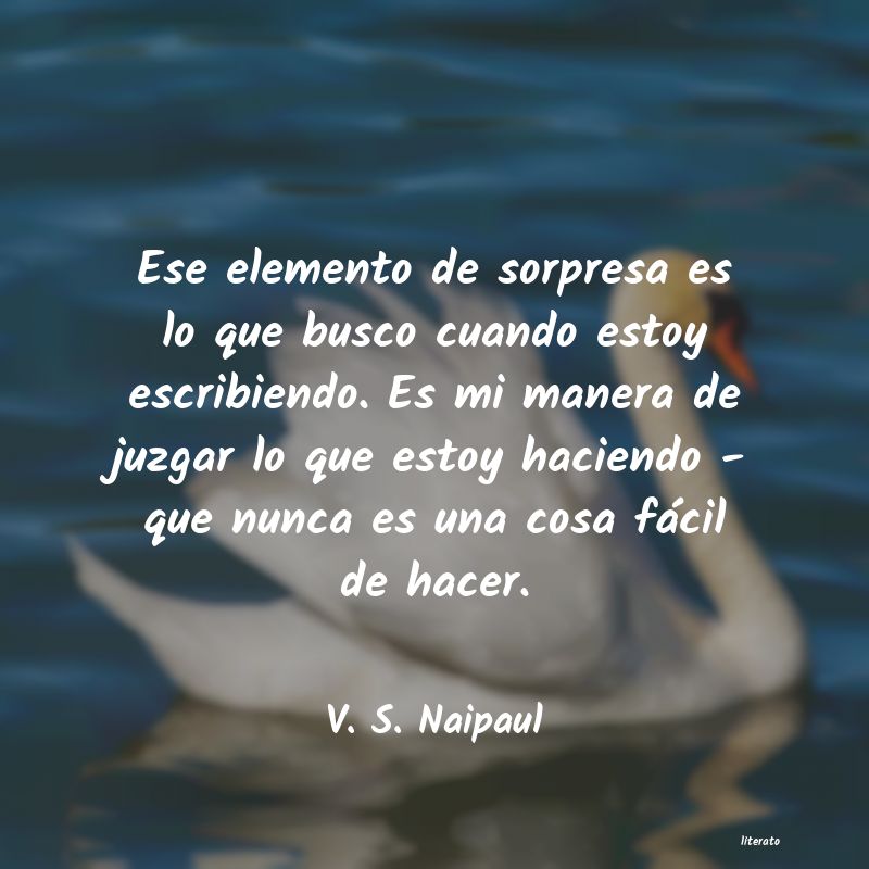 frases de V. S. Naipaul