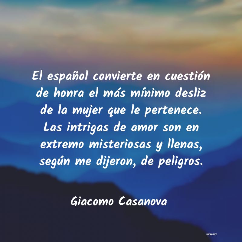 Frases de Giacomo Casanova