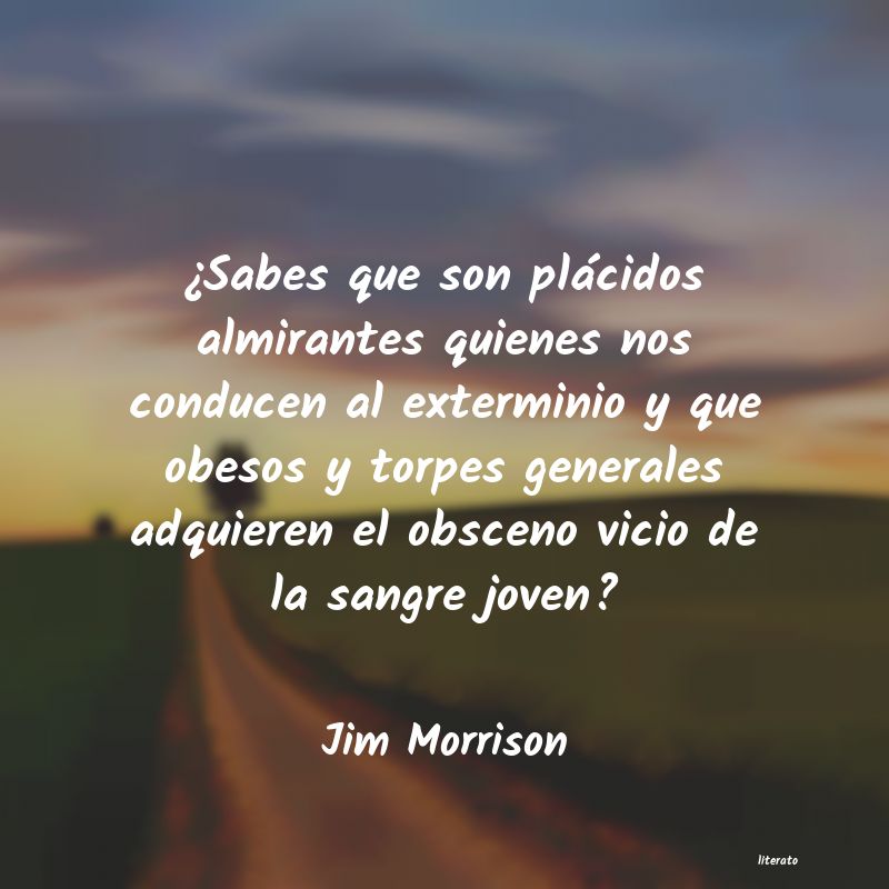 Frases de Jim Morrison