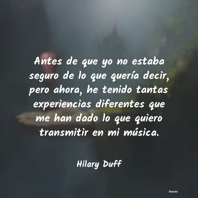 Frases de Hilary Duff