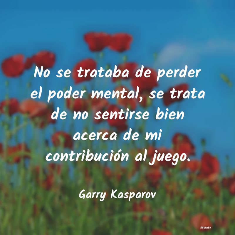 frases de Garry Kasparov