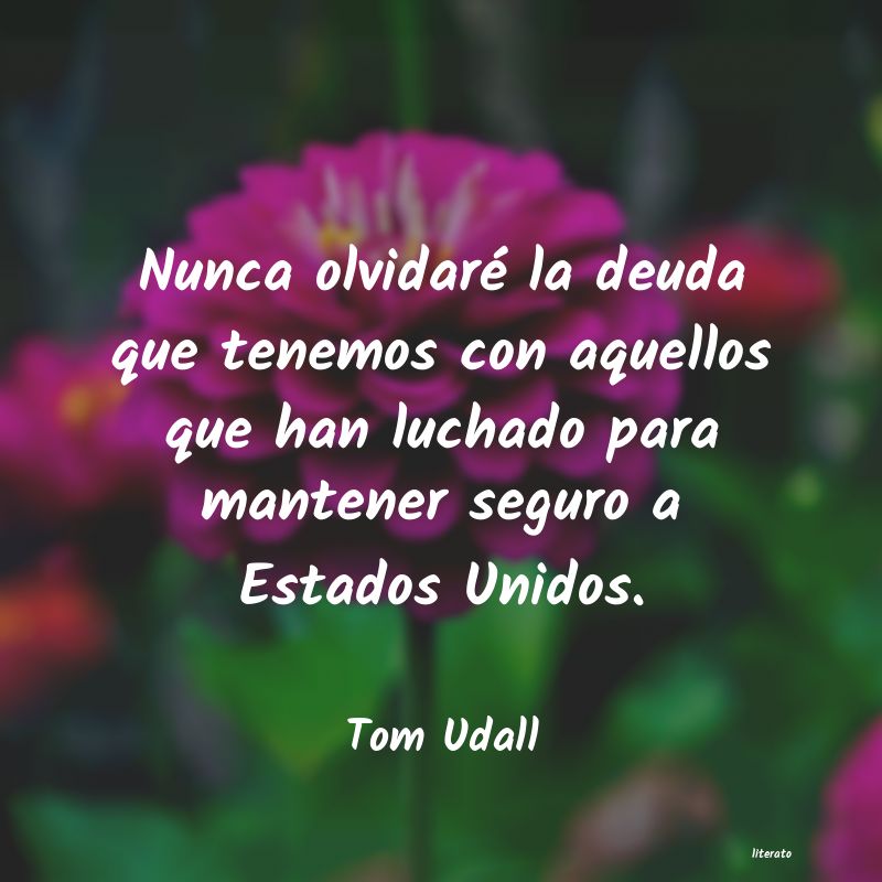 frases de Tom Udall