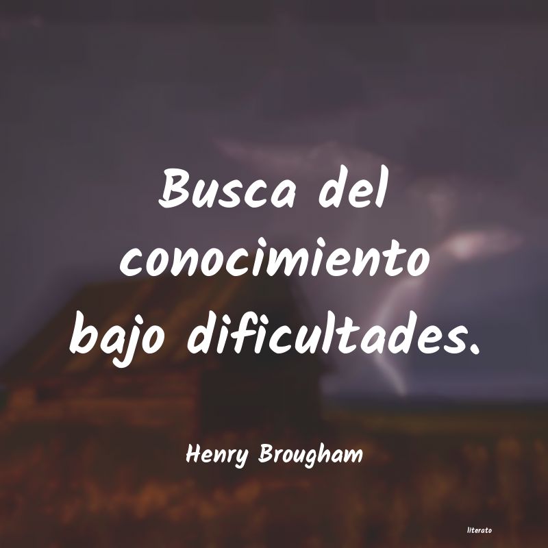frases de Henry Brougham