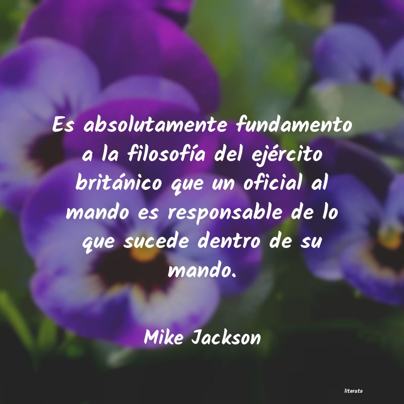 frases de Mike Jackson