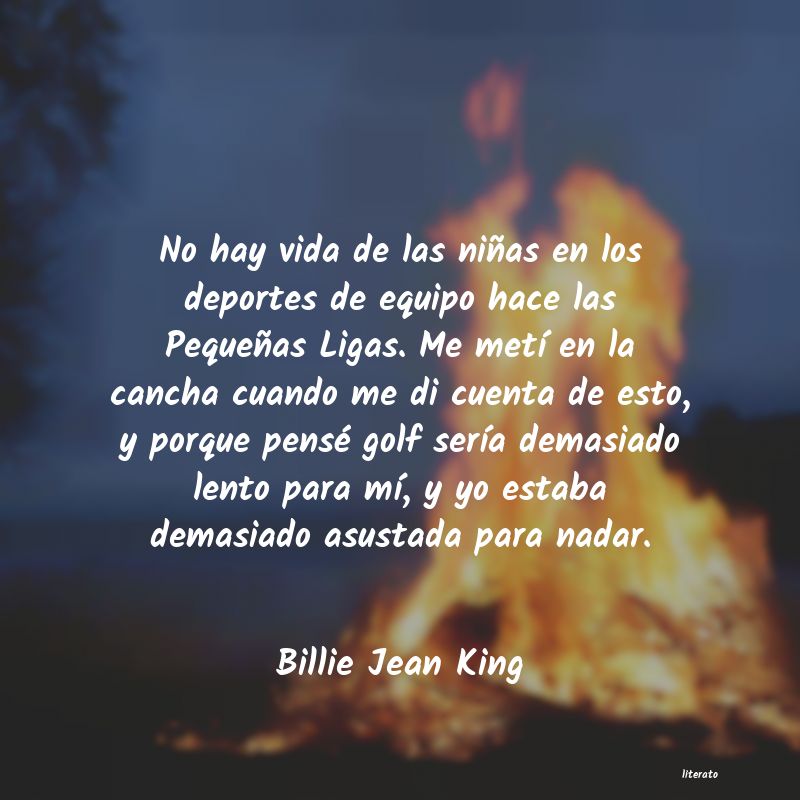 Frases de Billie Jean King